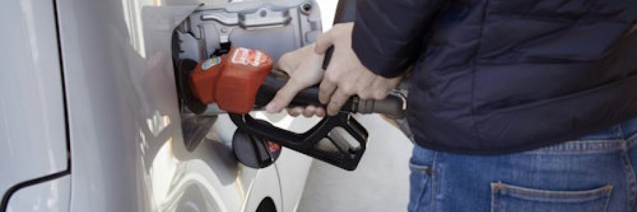 Gas Pump Man at gas pump